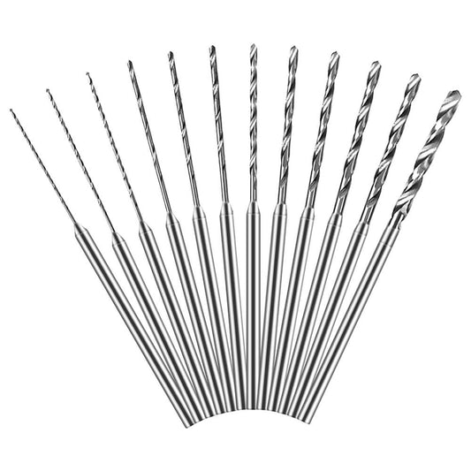 Hanboost Rotary Tool Drilling Bits 12Pcs Set for 2.35mm Shank