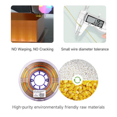 eSUN Silk PLA Rainbow 1.75mm 3D Filament 1KG